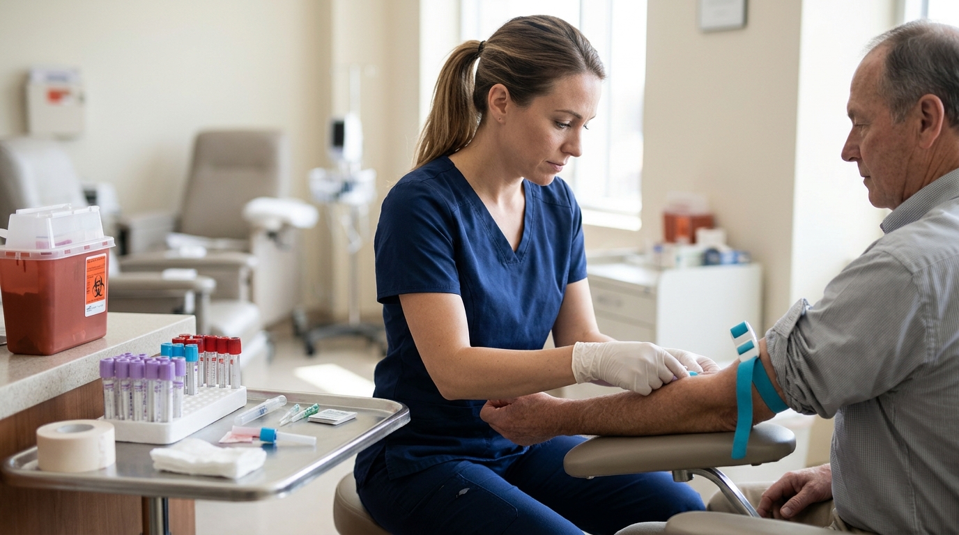 Featured image for "What Does a Phlebotomist Actually Do All Day?"